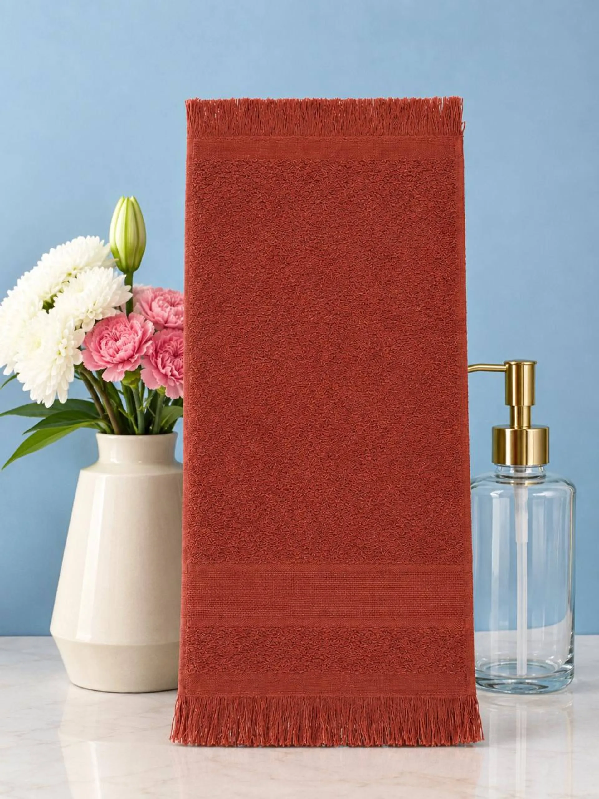 Toalha de Lavabo Capri II 25X36 cm para Bordar Ponto Cruz Döhler - Imagem 11