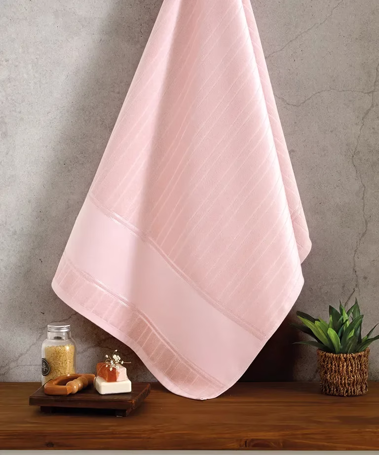 Toalha de Banho Dohler Artesanalle rosa claro