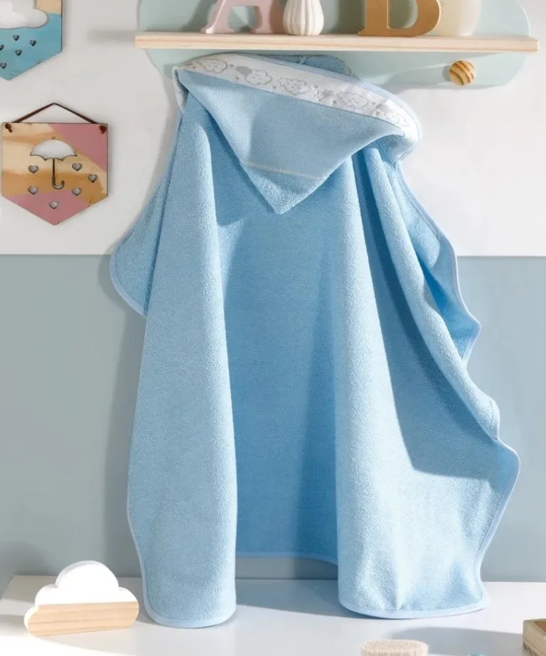 Toalha de Banho com capuz Baby Kids 90X70 cm para Bordar Ponto Cruz Döhler