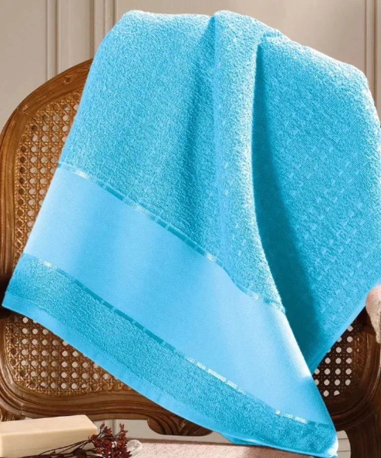 Toalha de Banho Dohler Multi Arte III 50X80 cm para Pintar e Bordar Azul Piscina