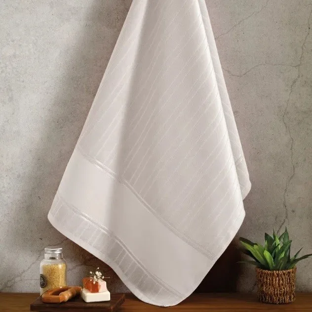 Toalha de Lavabo Dohler Artesanalle 30X45 cm para Pintar e Bordar cinza