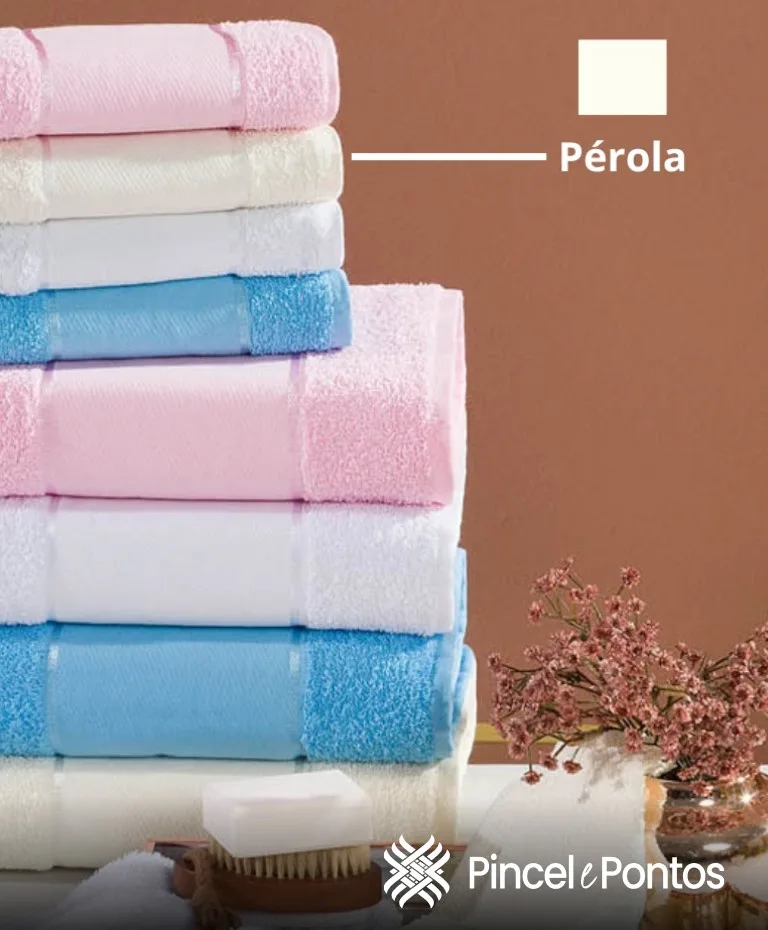 Toalha de Lavabo Arte 30X50 cm para Pintar e Bordar Valletex