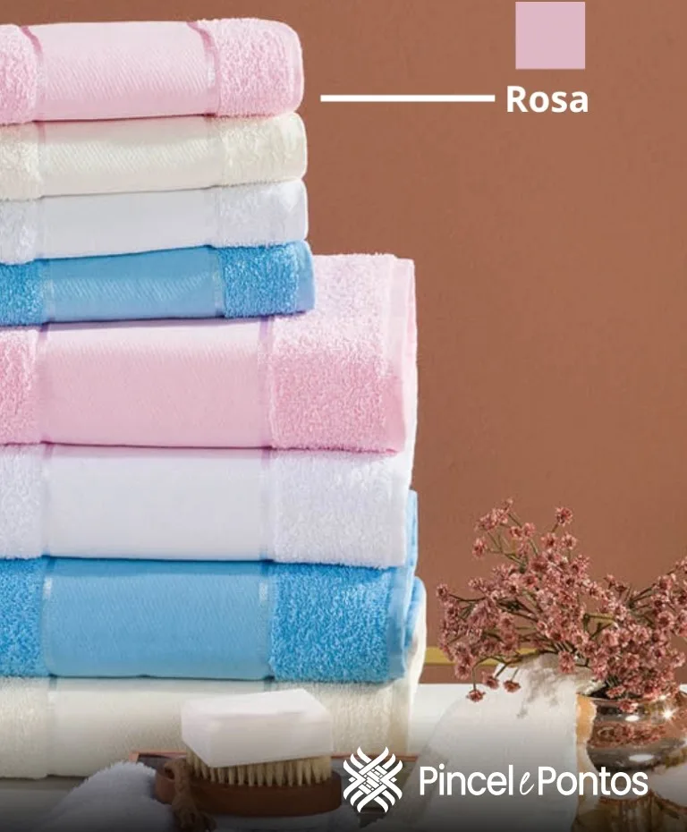 Toalha de Lavabo Arte 30X50 cm para Pintar e Bordar Valletex