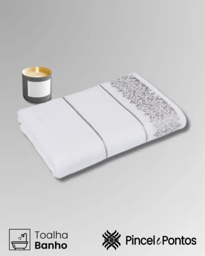 Toalha de Banho Cavhome Sephora 70X140 cm para Pintar
