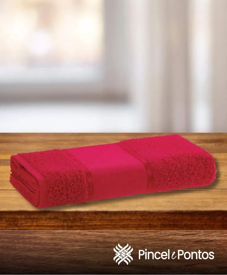Toalha de Lavabo Garmisch Ponto Russo 28X50 cm para Bordar e Pintar