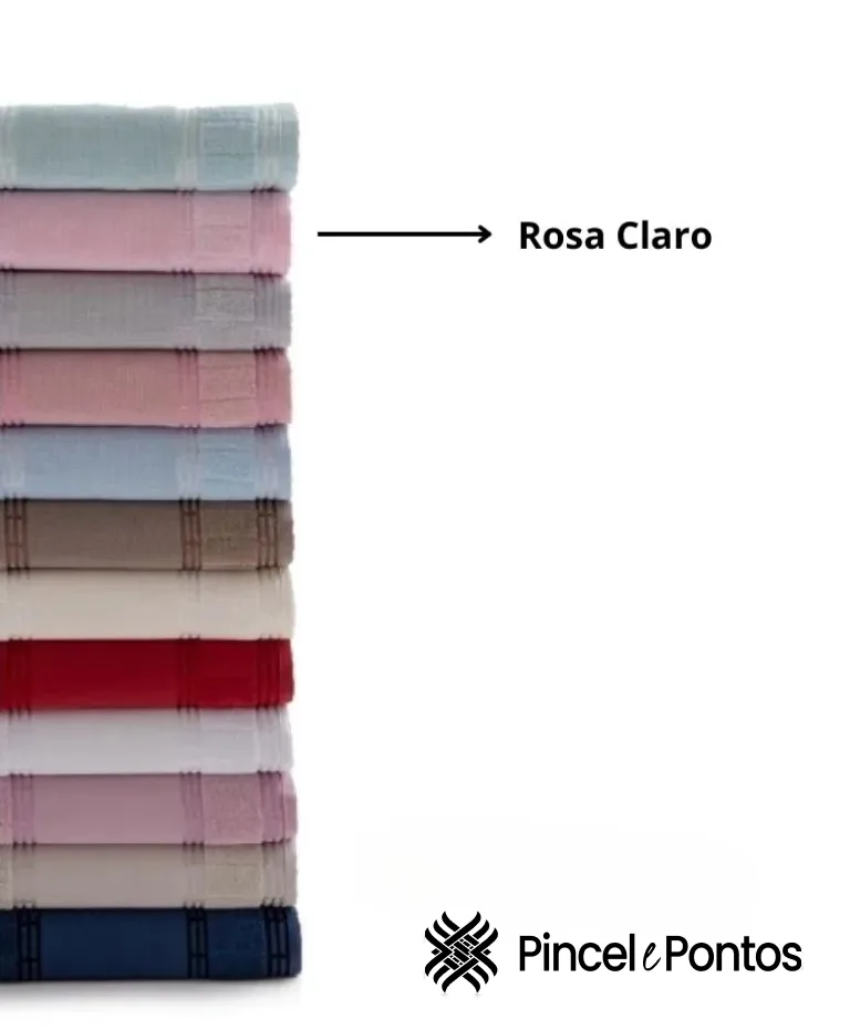 Toalha de Banho Bellarte 68X1,40 m para Pintar e Bordar Valletex