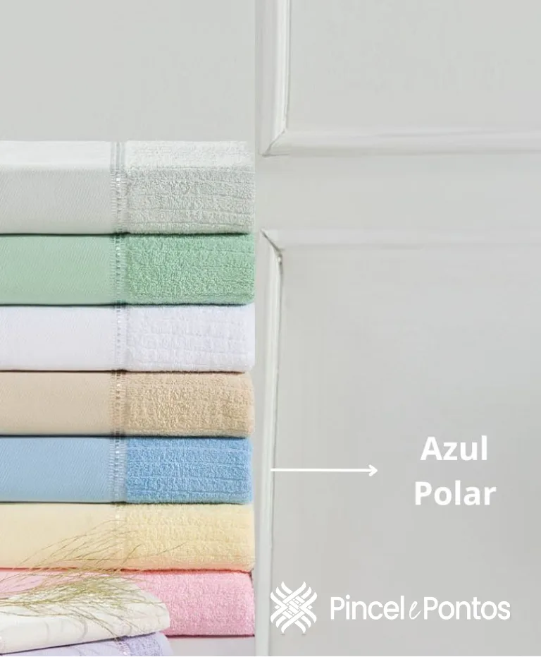 Toalha de Lavabo Arte Canelada 30X50 cm para Pintar e Bordar Valletex