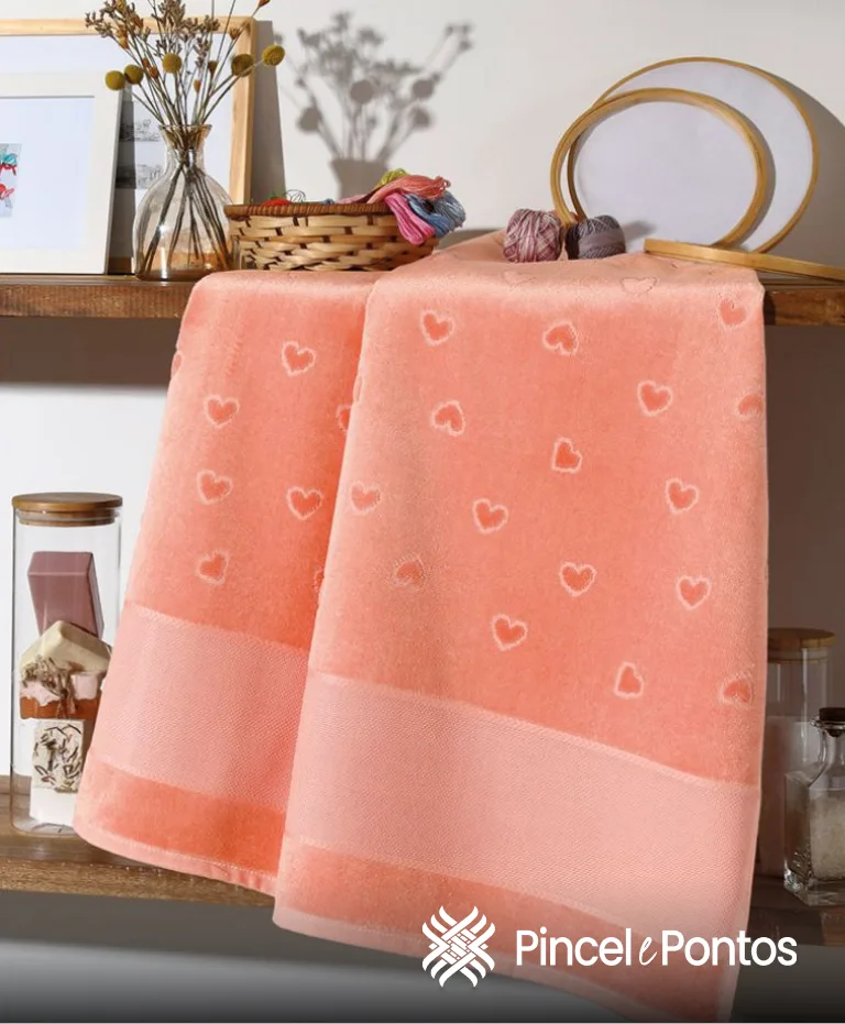 Toalha de Rosto Verona 50X80 cm para Bordar Ponto Cruz Döhler