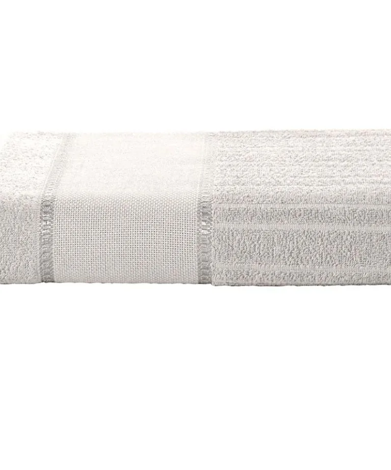 Imagen para Toalha de Rosto Döhler Firenze III 50X80 cm para Bordar cinza