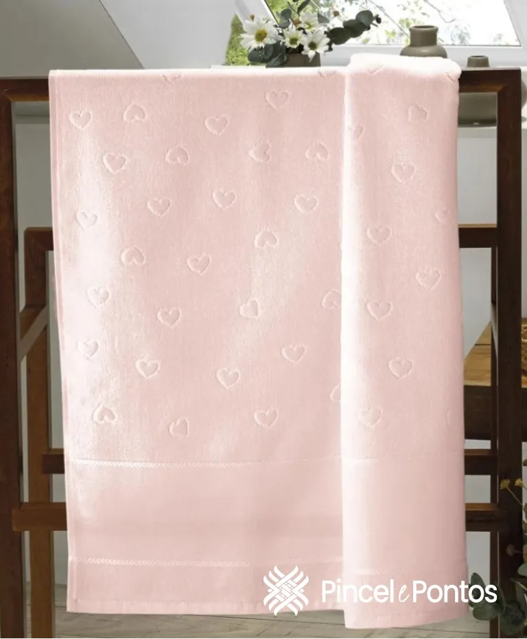 Toalha de Lavabo Döhler Verona 30X45 cm para Bordar Ponto Cruz