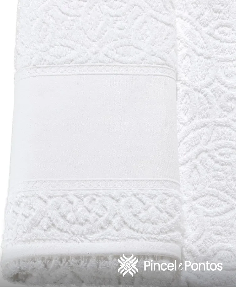 Toalha de Banhão Döhler Sofia 90X150 cm para Pintar e Bordar à maquina