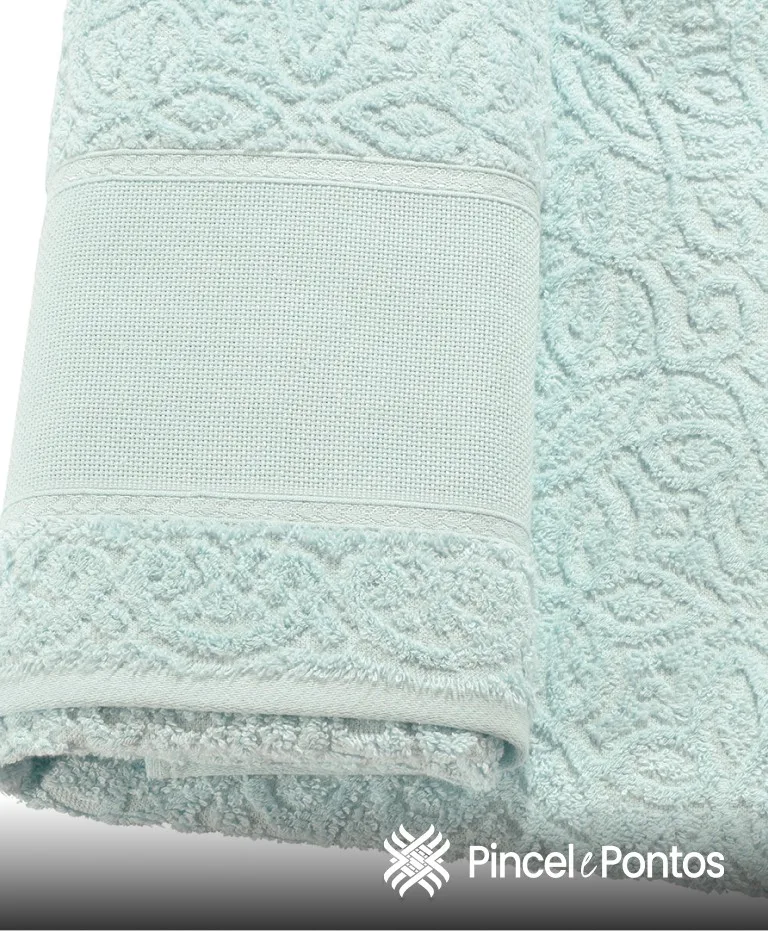 Toalha de Banho Döhler Sofia 70X140 cm para bordar Ponto Cruz