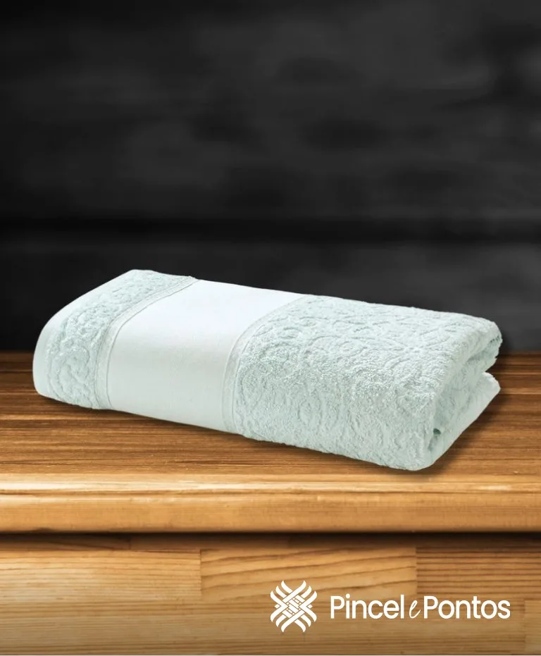 Toalha de Lavabo Döhler Sofia 30X45 cm para Pintar e Bordar à maquina