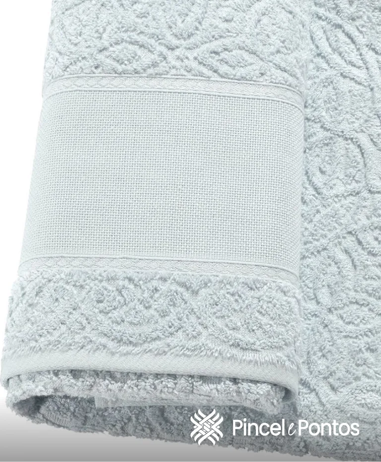 Toalha de Banhão Döhler Sofia 90X150 cm para bordar Ponto Cruz