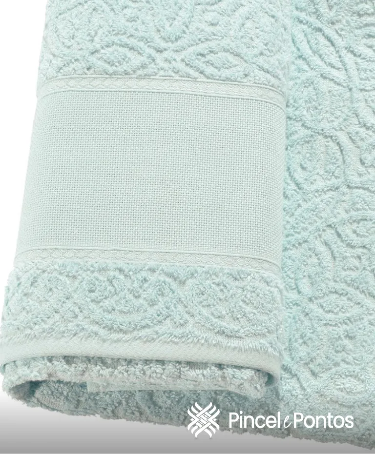 Toalha de Banhão Döhler Sofia 90X150 cm para bordar Ponto Cruz