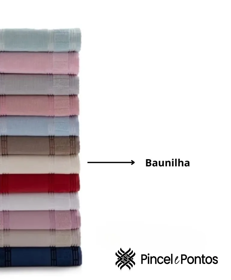 Toalha de Banho Bellarte 68X1,40 m para Pintar e Bordar Valletex