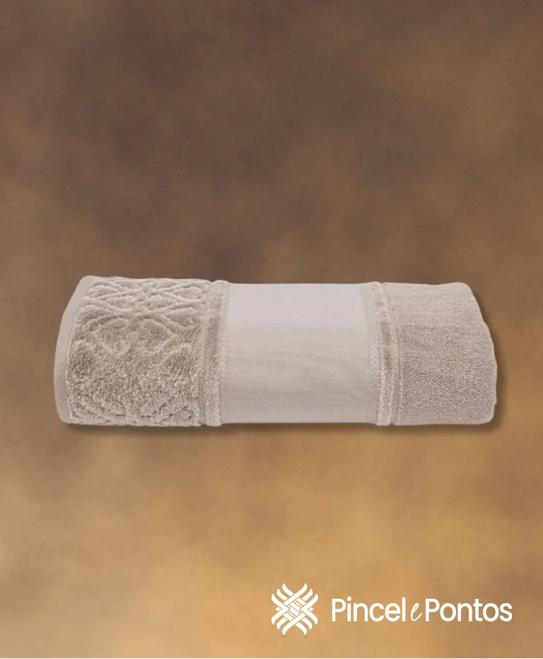Toalha de Lavabo Softbella 30X45 cm para Bordar Ponto Cruz Döhler