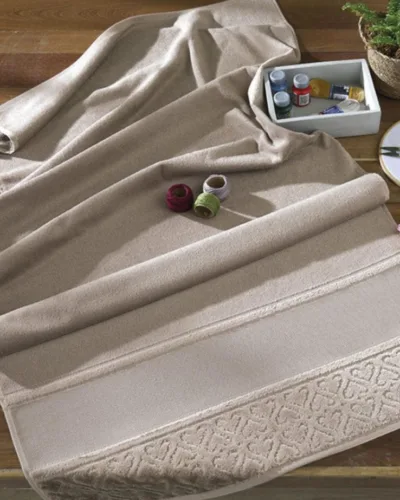 Toalha de Lavabo Softbella 30X45 cm para Bordar Ponto Cruz Döhler imagen