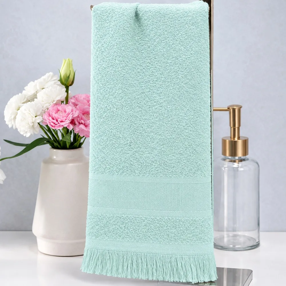Toalha de Lavabo Capri II 25X36 cm para Bordar Ponto Cruz Döhler - Imagem 12