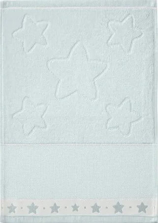 Toalha Lavabo 30X45 Döhler Baby Star Branco Bordar ponto Cruz - Imagem 4
