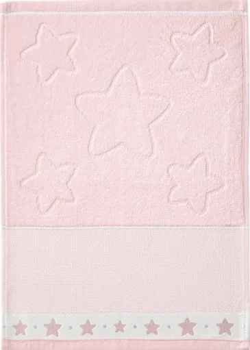 Toalha Lavabo 30X45 Döhler Baby Star Branco Bordar ponto Cruz - Imagem 2